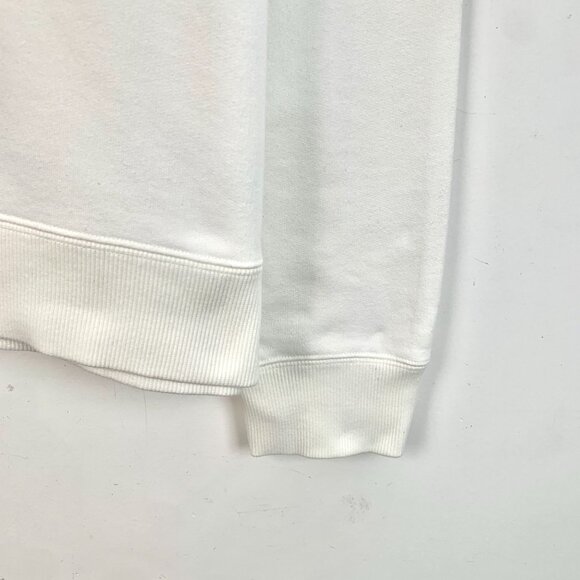 Dior White Cotton Sweatshirt W/ Crossbody Bag Logo Print Round Neck Long Sleeve - Picture 5 of 8